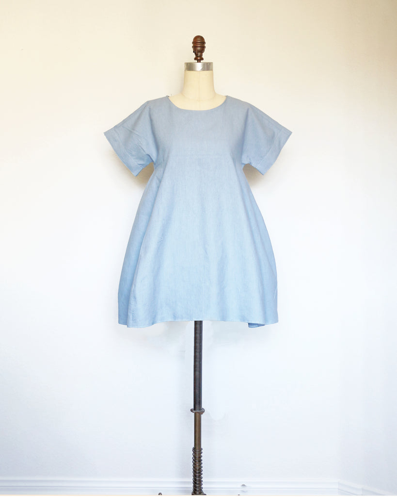 :: Handmade :: WEEKEND Dress in Matcha Linen