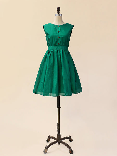 Apricity | MEADOW Dress in Emerald (Green)